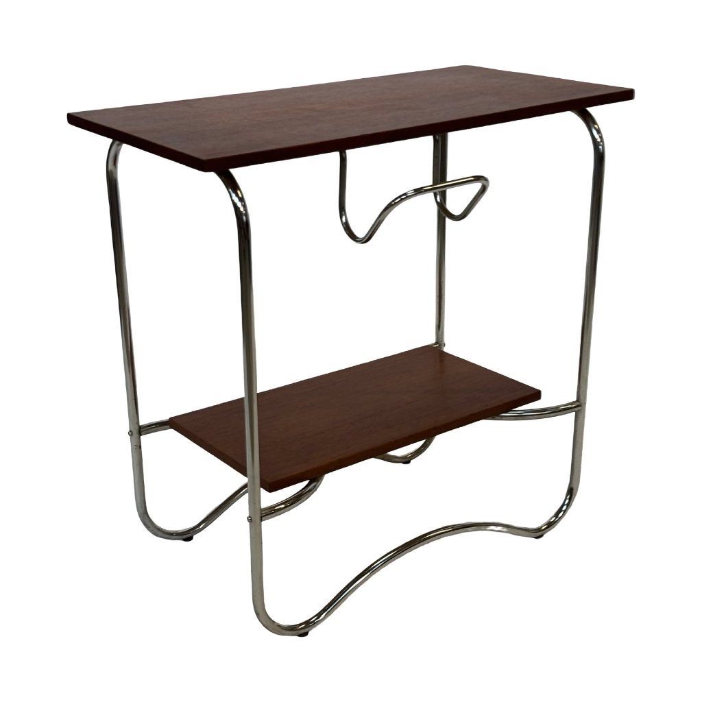 Vintage Art Deco / Bauhaus Stijl Bijzettafel Sidetable 60's