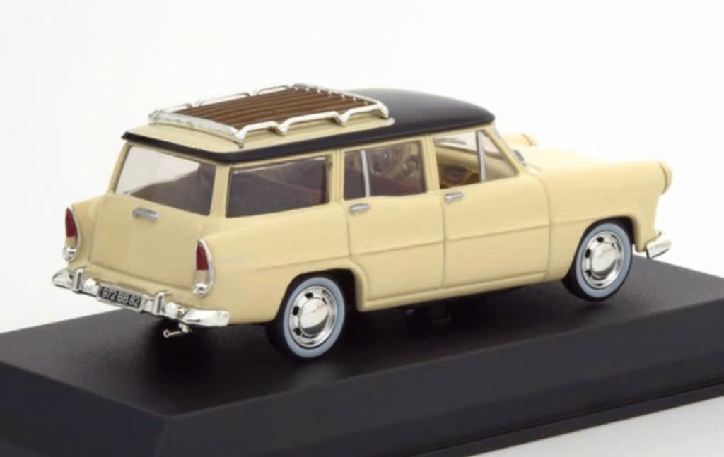 SIMCA VEDETTE MARLY 1957 L.GEEL/ZWART 1:43 NOREV ref. 574055, Verzenden, Nieuw, Auto, Norev