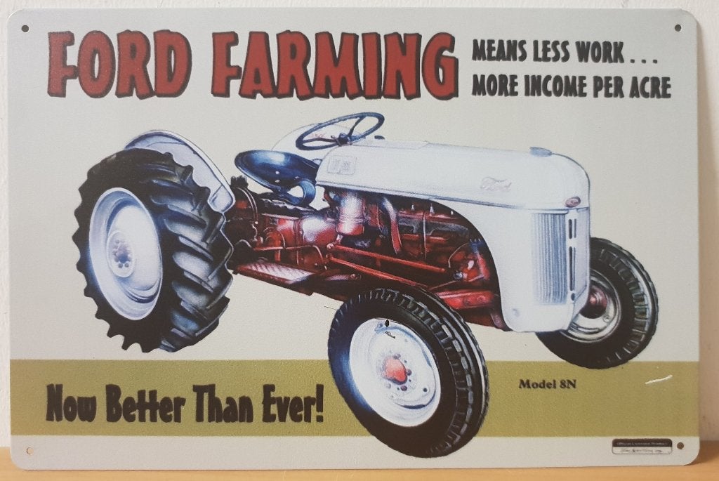 Ford Farming Tractor reclamebord van metaal wandbord deco, Verzamelen, Merken en Reclamevoorwerpen, Reclamebord, Info@deconoord.nl