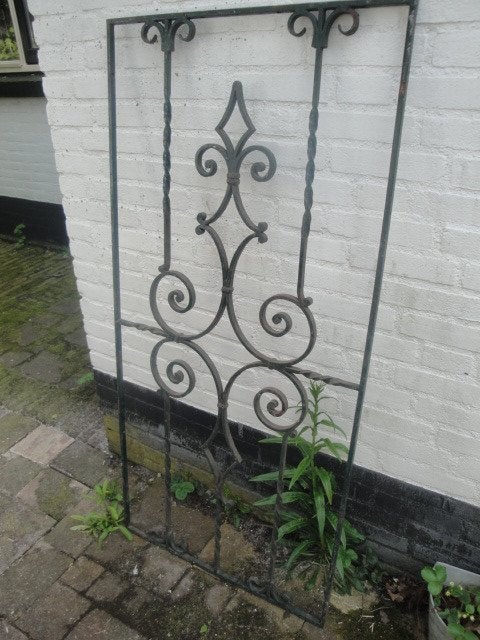decoratief smeedijzeren hekwerk, Ophalen, Gebruikt, IJzer, Sierhekwerk