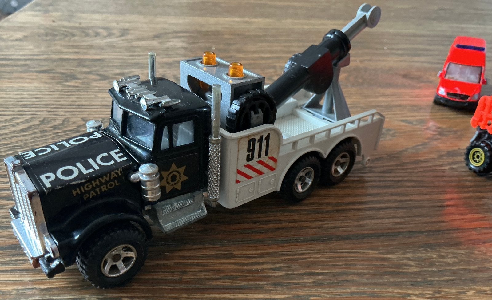 Majorette vintage Amerikaanse POLITIE vrachtwagen, Ophalen of Verzenden, Gebruikt, Bus of Vrachtwagen