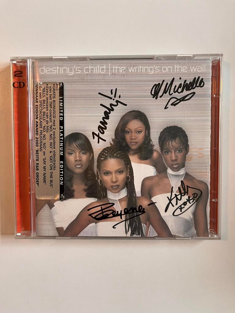 Gesigneerde dubbel CD Destiny’s Child: The Writing On The Wa, Ophalen of Verzenden, Zo goed als nieuw