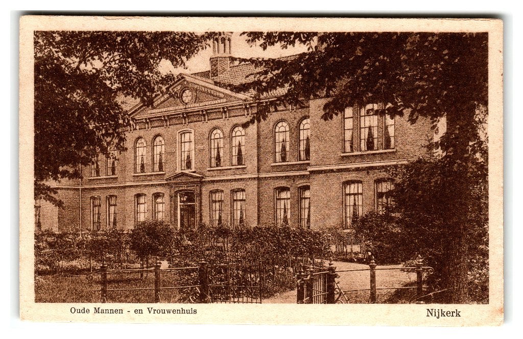 Nijkerk, Oude Mannen- en Vrouwenhuis, Verzamelen, Ophalen of Verzenden, 1940 tot 1960, Gelopen, Gelderland