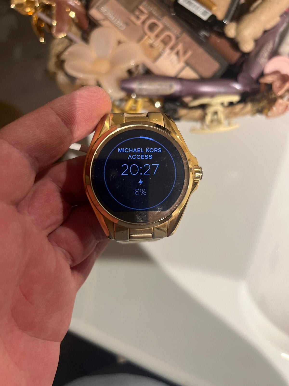Michael Kors Access Smartwatch Goud, Ophalen, Hartslag, Gebruikt, Android