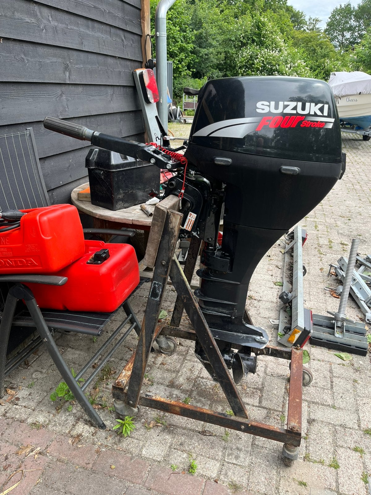 Suzuki 15 pk 4 takt langstaart. Bj 2005., Gebruikt, 5 tot 10 pk, Viertaktmotor, Ophalen of Verzenden