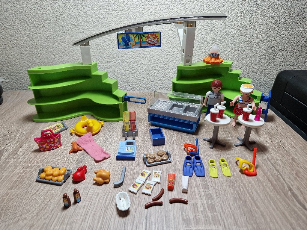 Playmobil winkel met snackbar, 6672, in zeer goede staat!!, Losse onderdelen, Overige typen, Ophalen of Verzenden, Summer fun