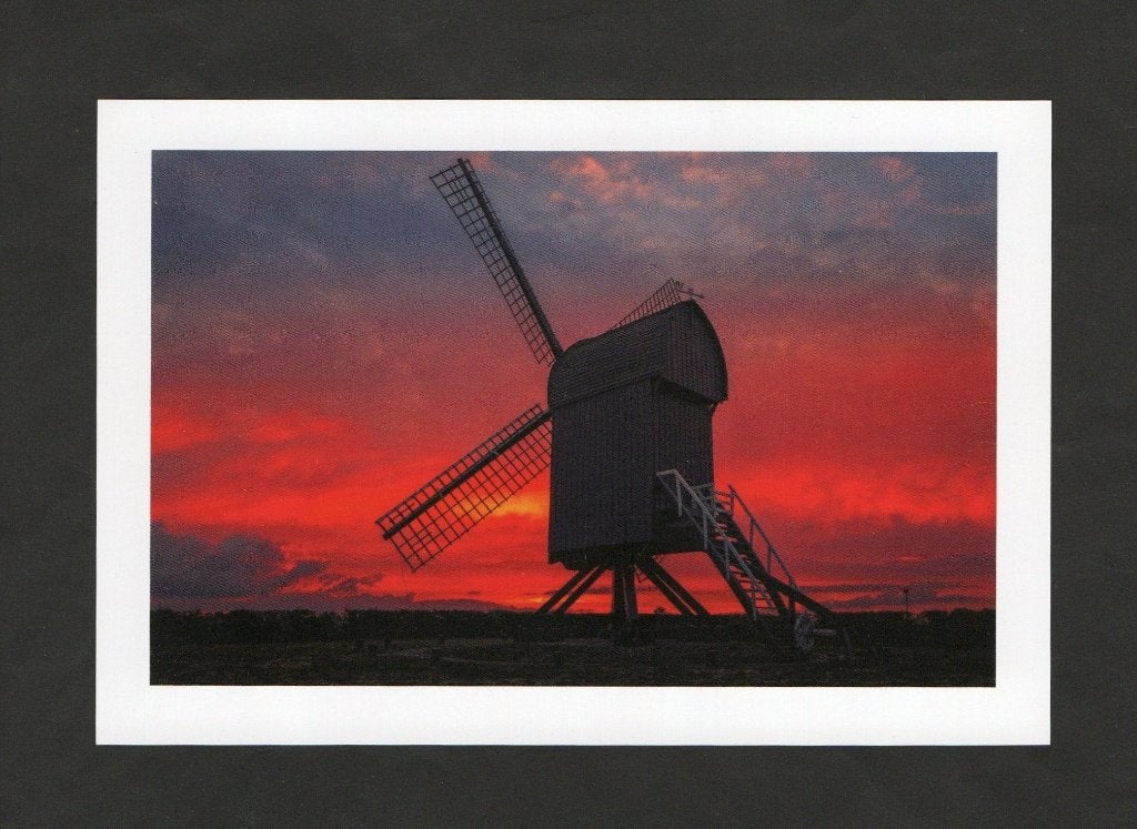 Fotokaart Ter Haar Ter Apel Westerwolde Molen Standerdmolen., Ophalen of Verzenden, 1980 tot heden, Ongelopen, Groningen