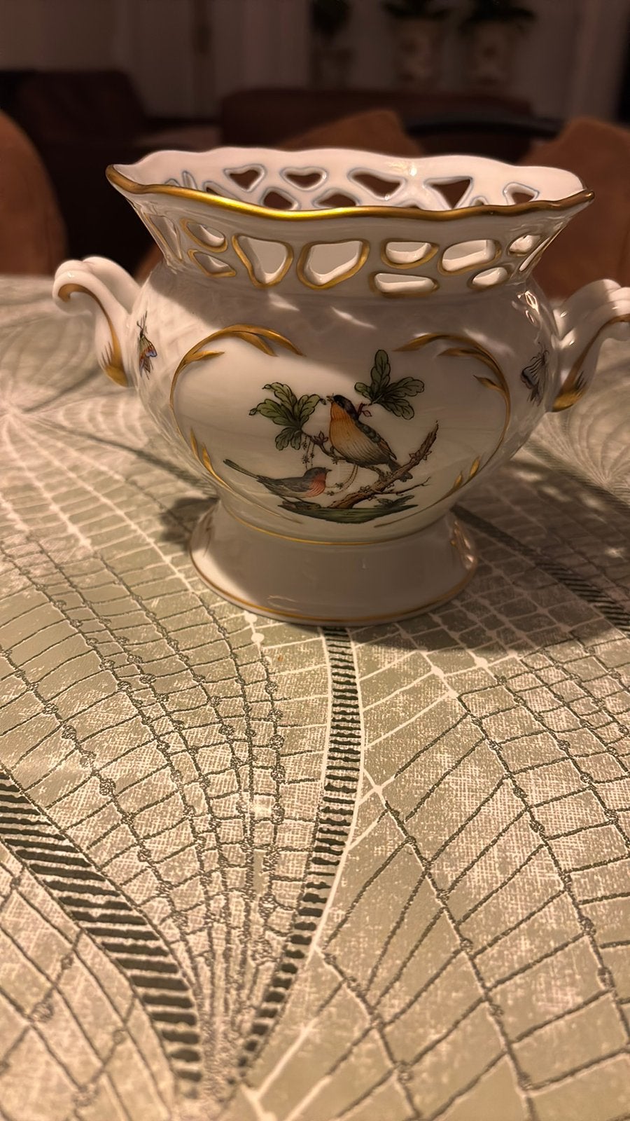 Herend Rotschild bloempotje, Ophalen of Verzenden