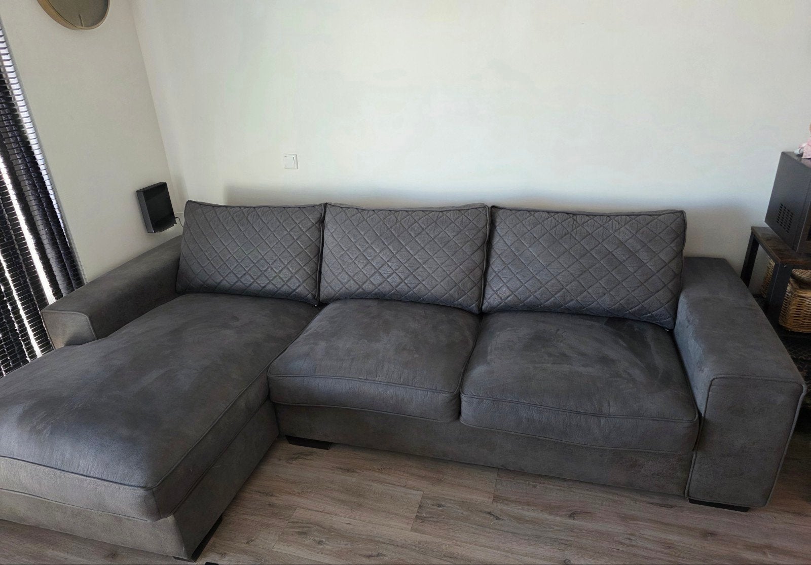 Urban Sofa Bank met lounger, Ophalen, Gebruikt, Leer