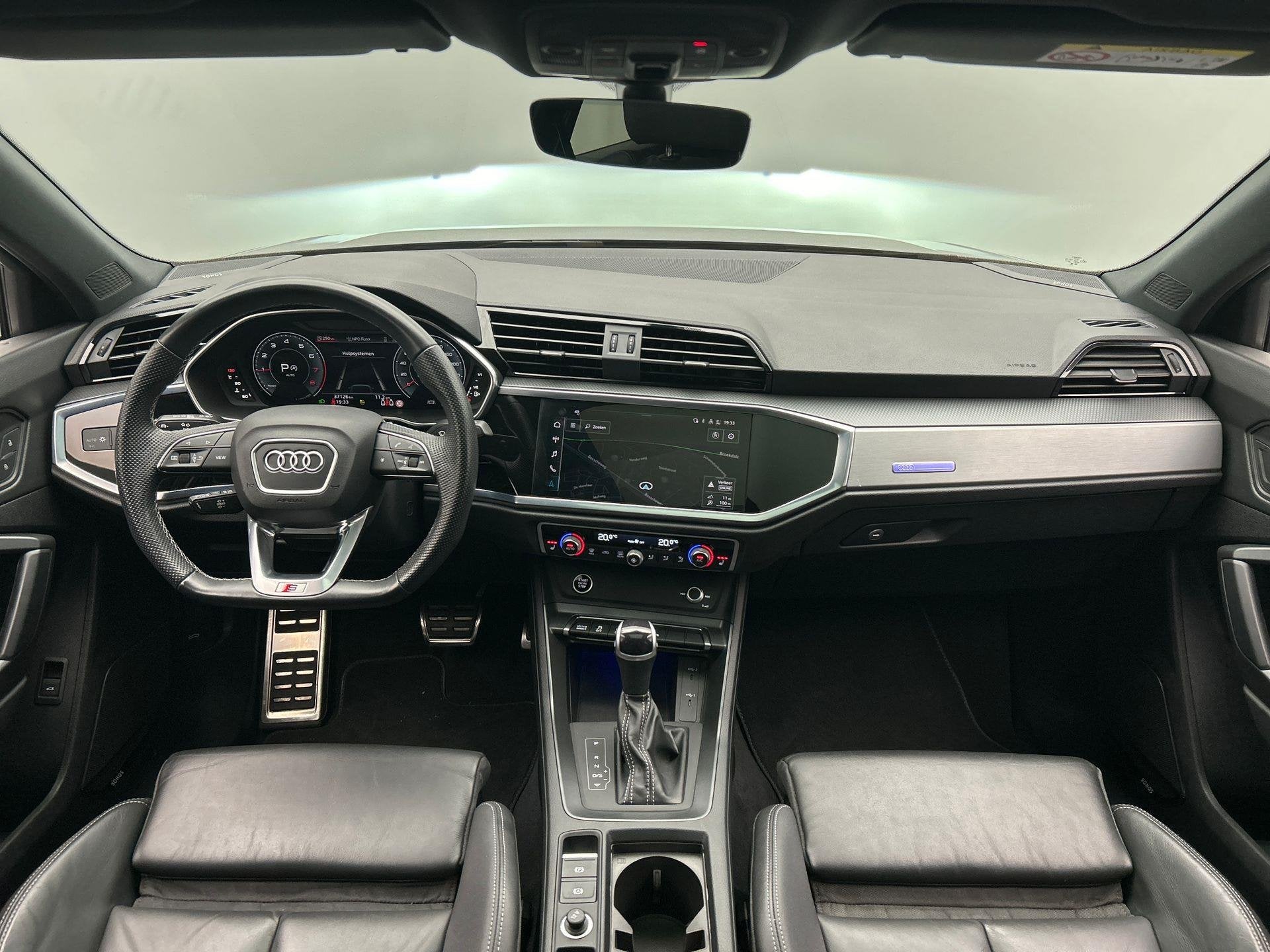 Audi Q3 Sportback 35 TFSI S-Line | Pano/Dak | Leder | Elek/T, Auto's, Audi, 15 km/l, Zwart, 4 cilinders, 150 pk