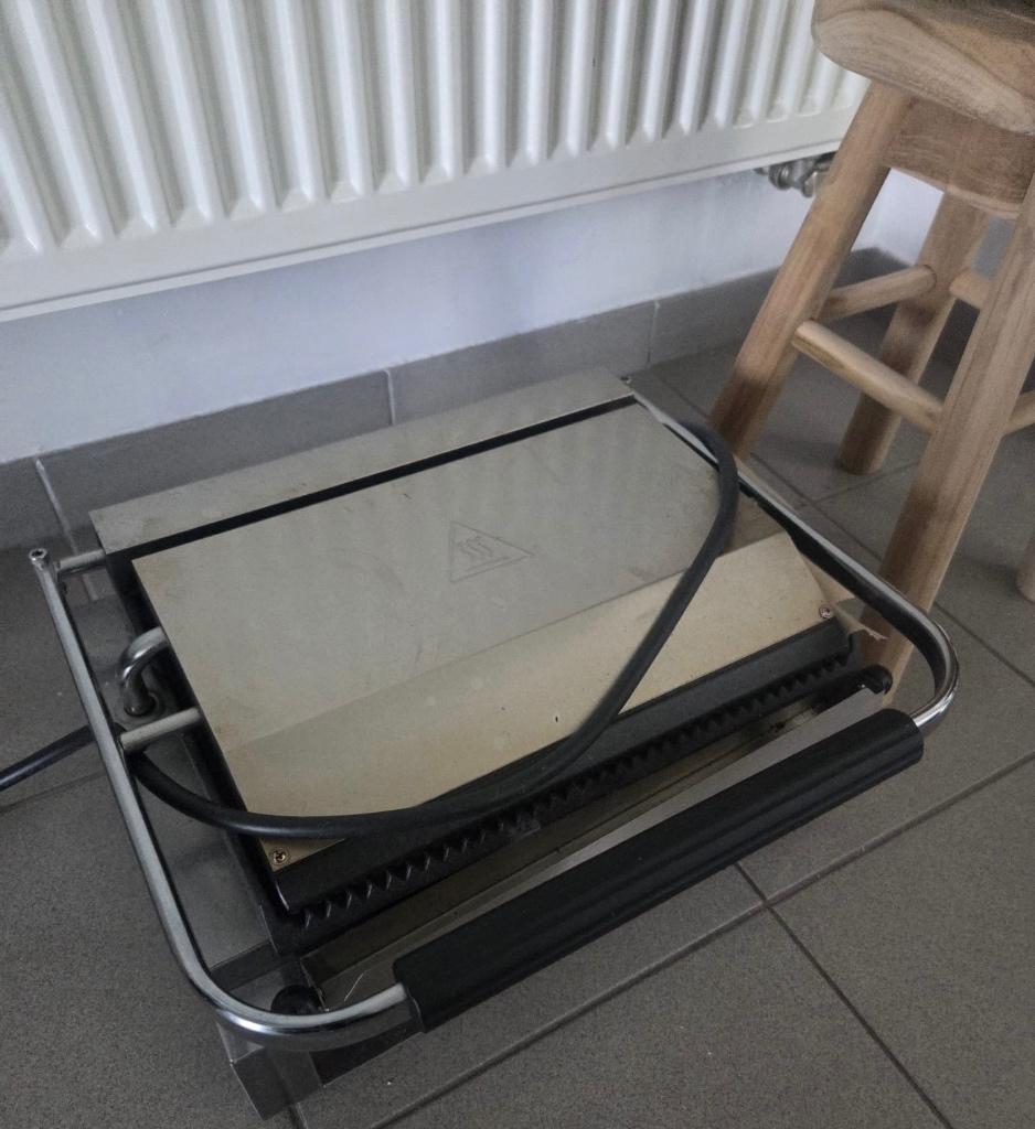 Panini Grill, contactgrill, sandwich maker, Witgoed en Apparatuur, Ophalen, Zo goed als nieuw
