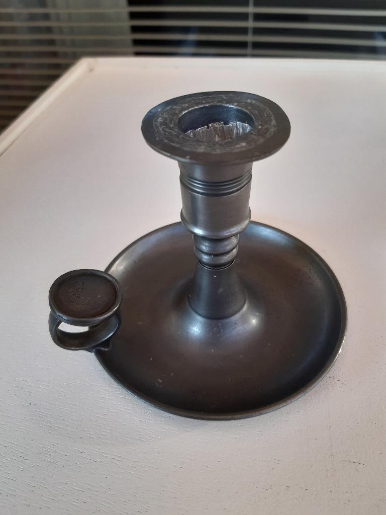 tinnen borden, bekers en koffiekan, Antiek en Kunst, Ophalen of Verzenden