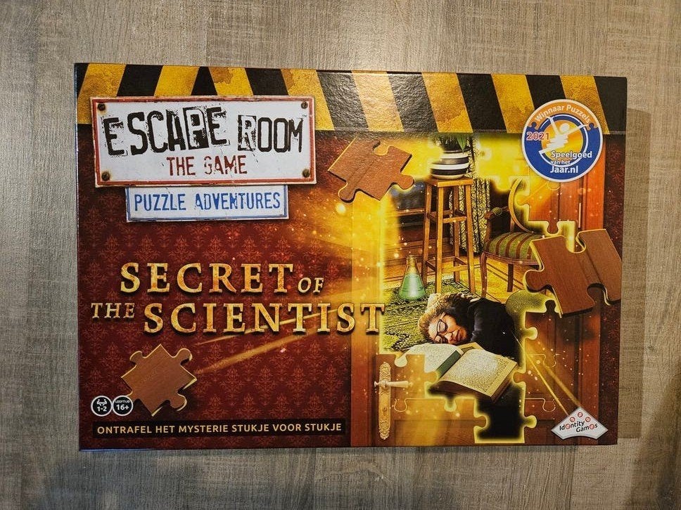 Escape Room The Game Puzzle : The Secret of the Scientist, Hobby en Vrije tijd, Gezelschapsspellen | Bordspellen, Ophalen of Verzenden