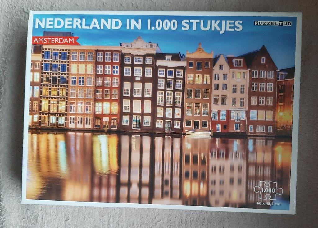 Legpuzzel Nederland in 1.000 stukjes, Ophalen of Verzenden, 500 t/m 1500 stukjes, Gebruikt, Legpuzzel