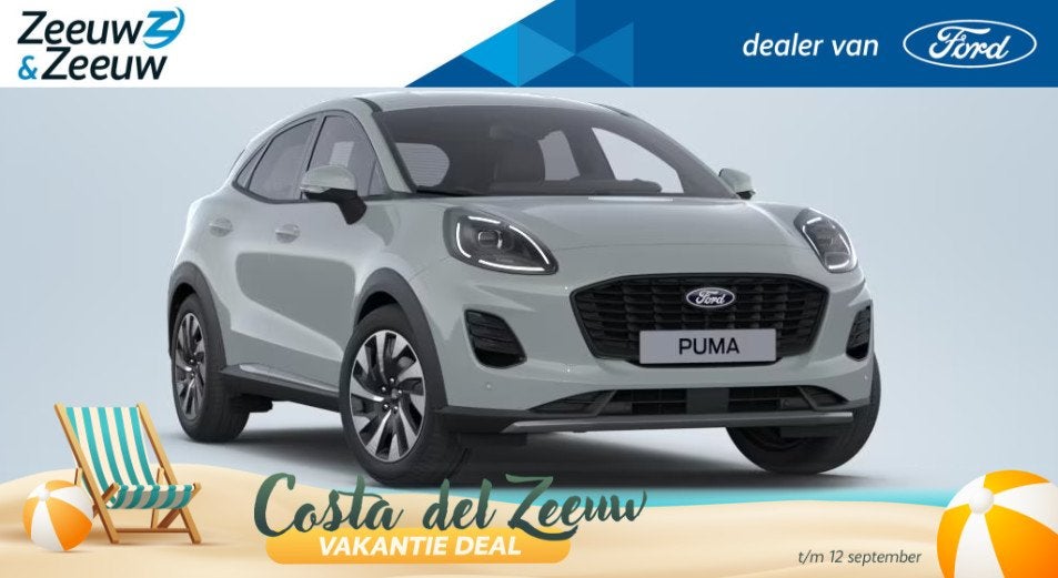 Ford Puma 1.0 EcoBoost Hybrid Titanium | NIEUW | Tot €5000, Auto's, Voorwielaandrijving, 12 maanden, Puma, Automatische klimaatregeling