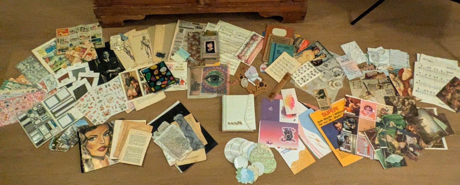 groot pakket voor journaling / scrap book/collage enz, Ophalen of Verzenden