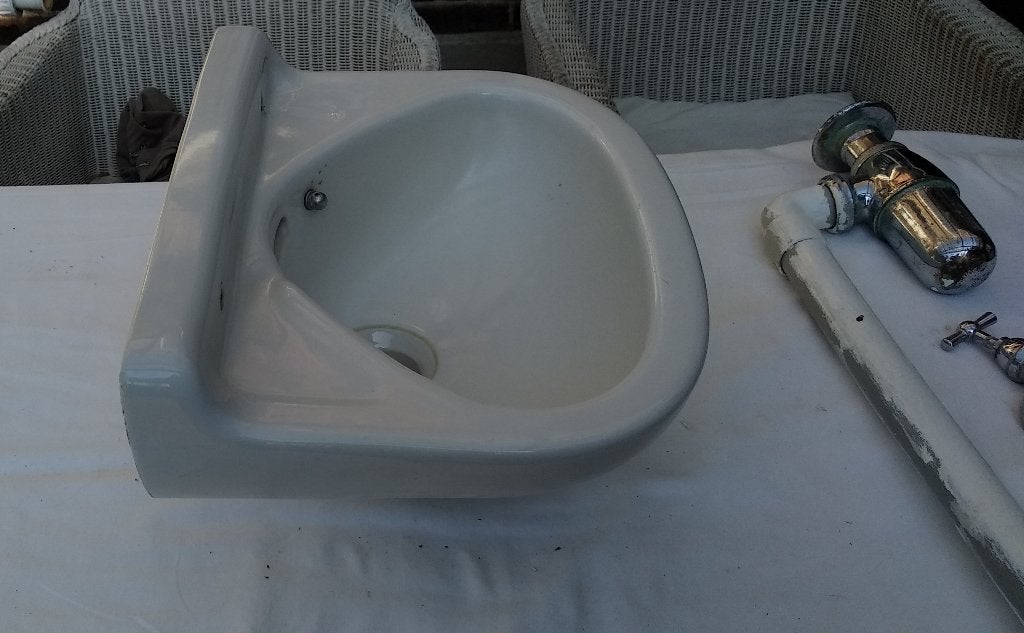 Toilet fontein, Ophalen, Gebruikt, Wastafel