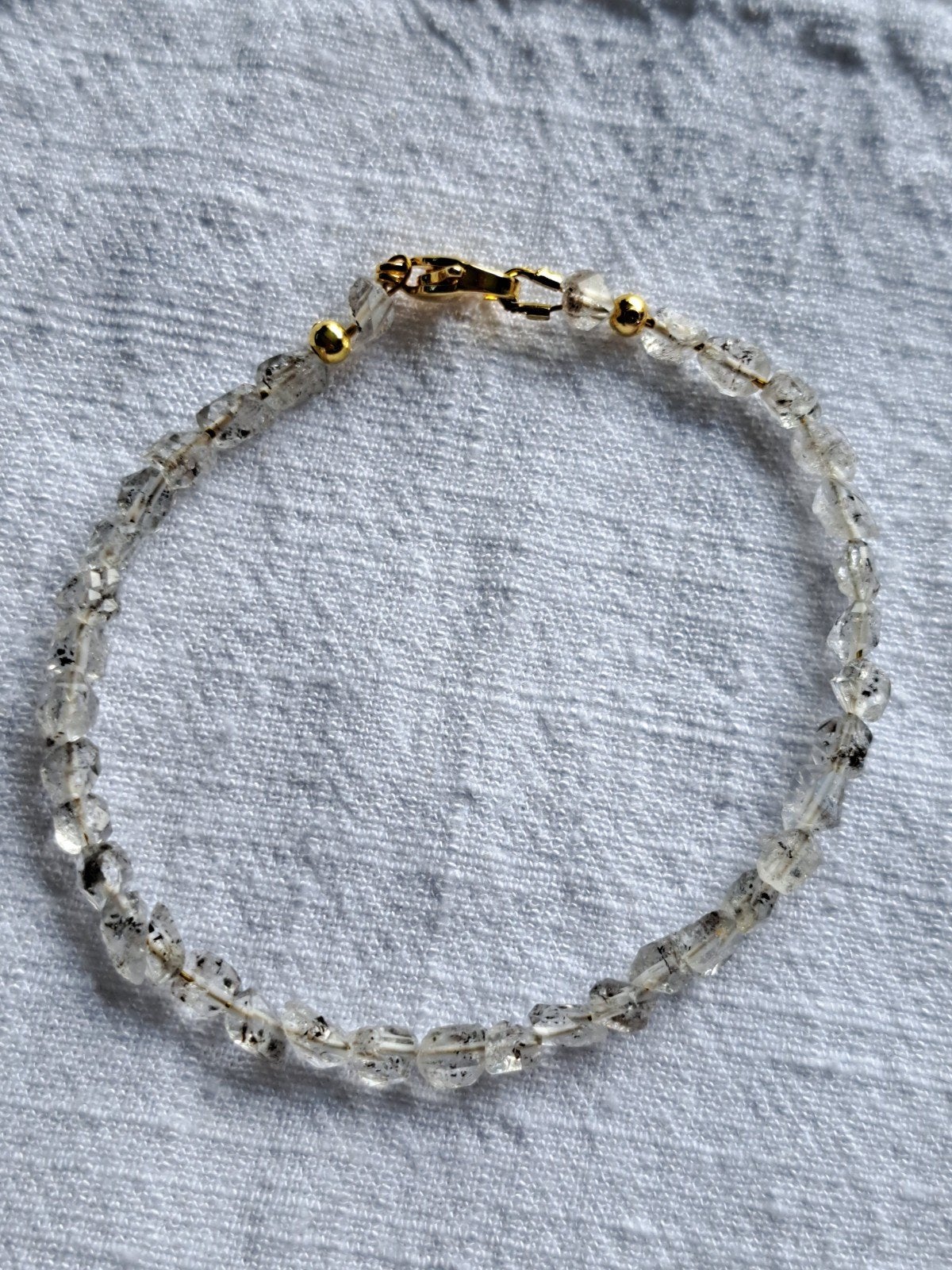 Herkimer Diamant Armband, Overige materialen, Met edelsteen, Nieuw, Ophalen of Verzenden
