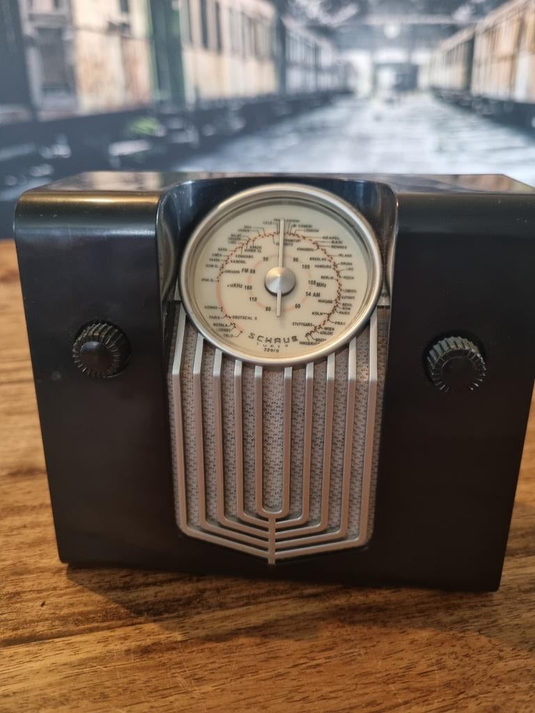 Vintage Schrub Radio - Klassieke Transistorradio, Ophalen of Verzenden, Audio en Video