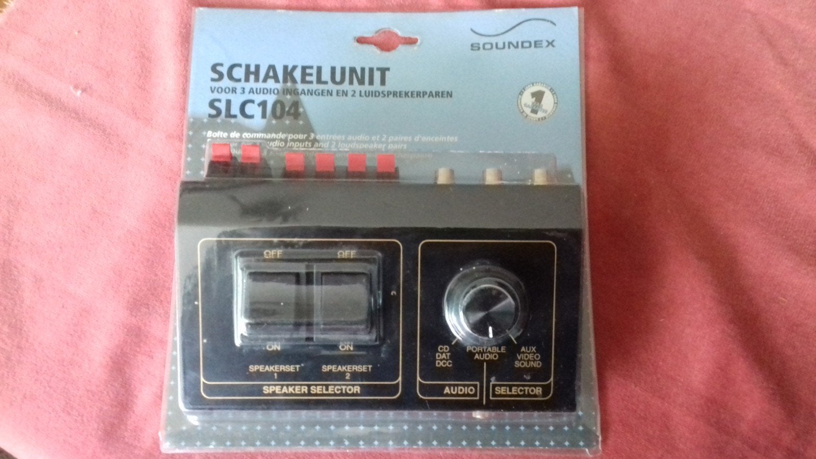 Soundex SLC104 Schakelunit voor 3 audio-ingangen en 2  paar, Ophalen of Verzenden, Nieuw, Cd-speler, Overige merken
