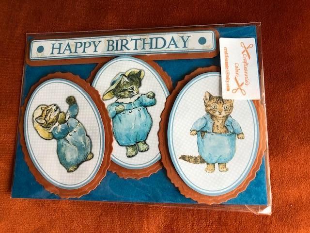 Beatrix Potter Kat Poes Tom Kitten Plaatjes Kaart Scrapbook, Ophalen of Verzenden, Nieuw, Papier of Karton, Overige merken