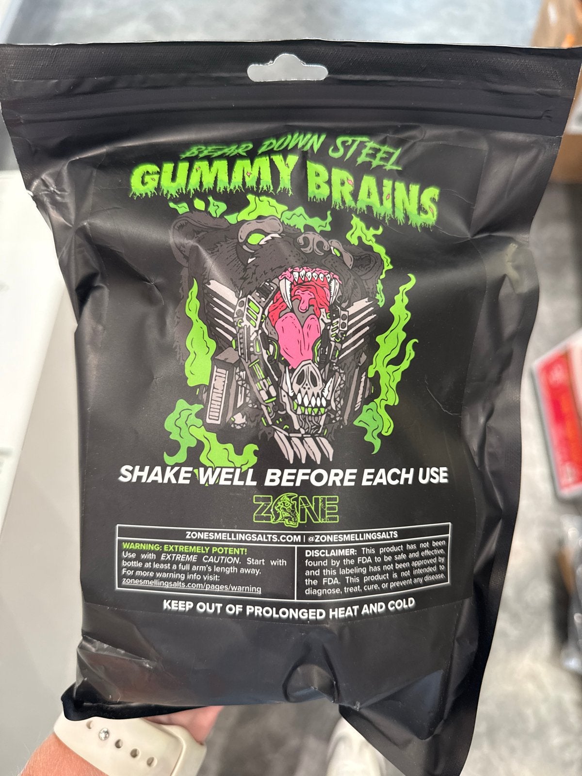 Bear Down Steel Gummy Brains Smelling Salts, Ophalen of Verzenden, Nieuw, Overige typen
