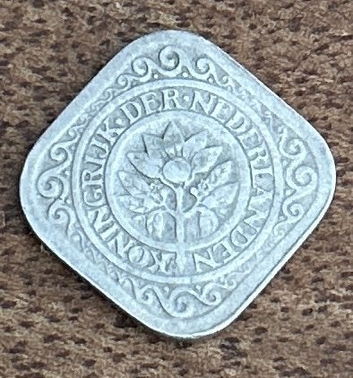 Zilveren 5 cent munt uit 1929 - Koningin Wilhelmina, Ophalen, Zilver, Koningin Wilhelmina, Losse munt