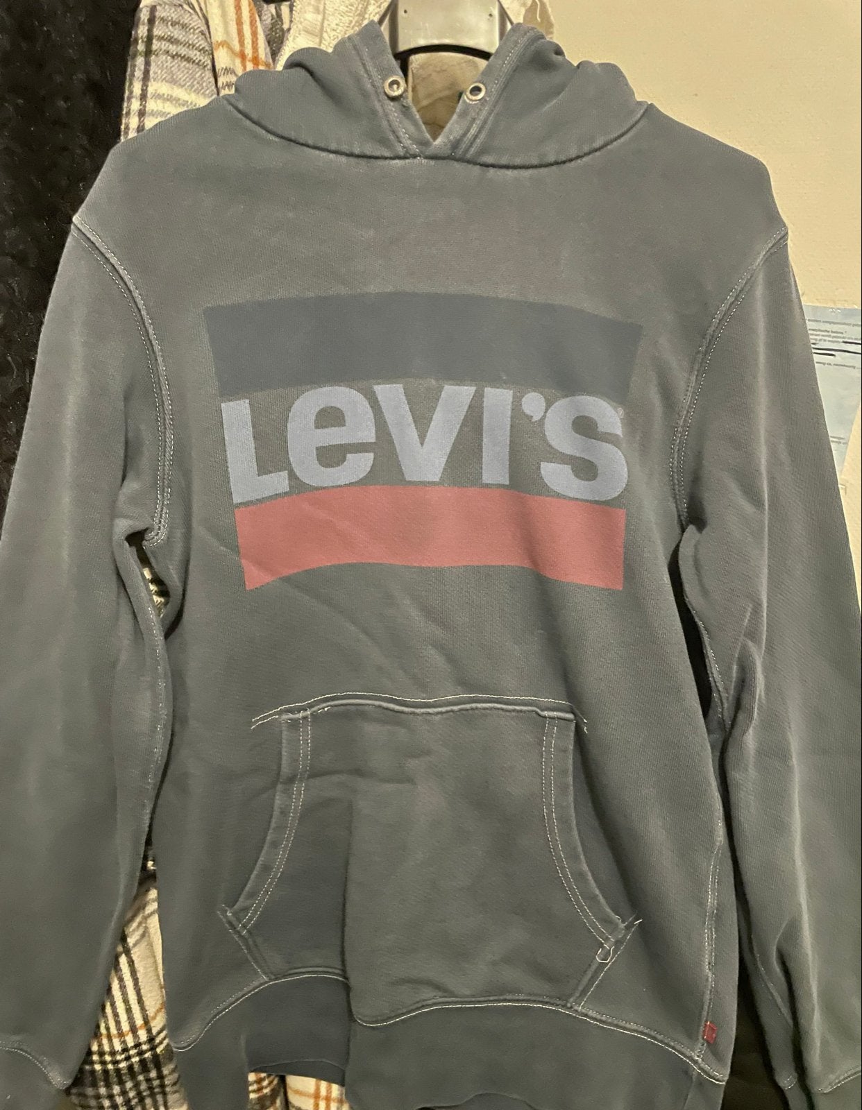 Levi's Hoodie Heren Maat S, Ophalen of Verzenden, Gedragen, Maat 46 (S) of kleiner, Grijs