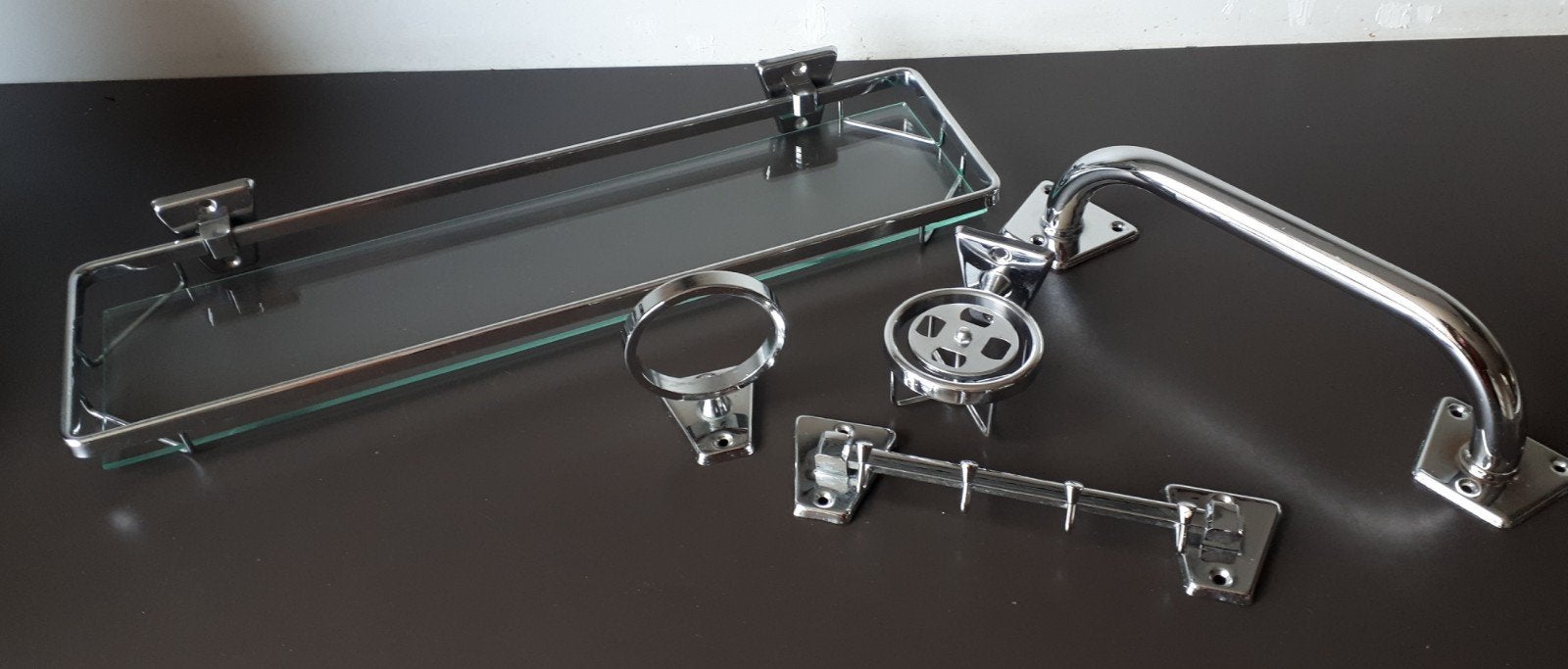badkamer accessoires set retro 60/70 jaren, Ophalen of Verzenden, Gebruikt, Overige typen