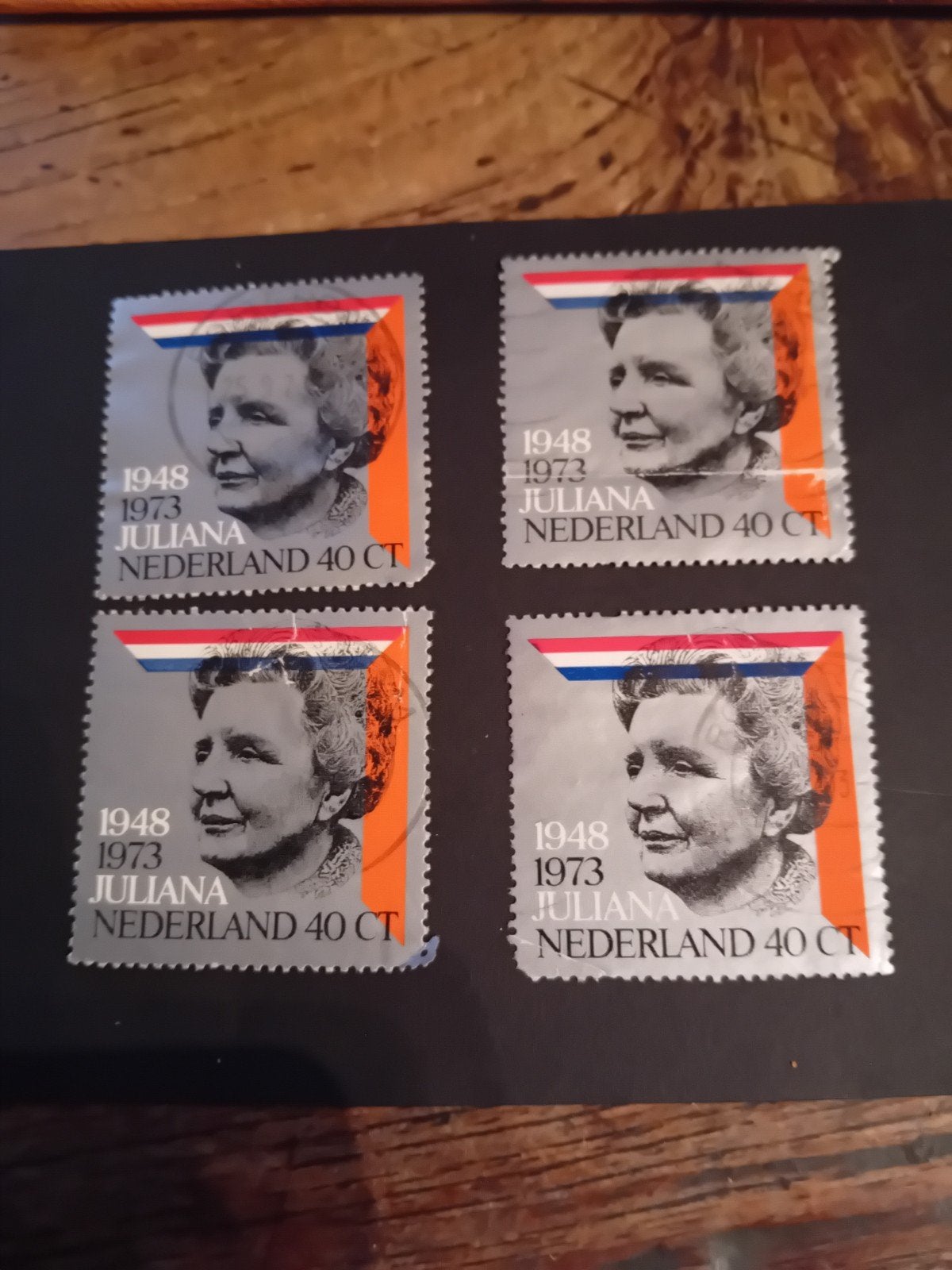 4 Postzegels Juliana 1948-1973 Nederland 40 CT, Postzegels en Munten, Ophalen of Verzenden, Na 1940, Postfris