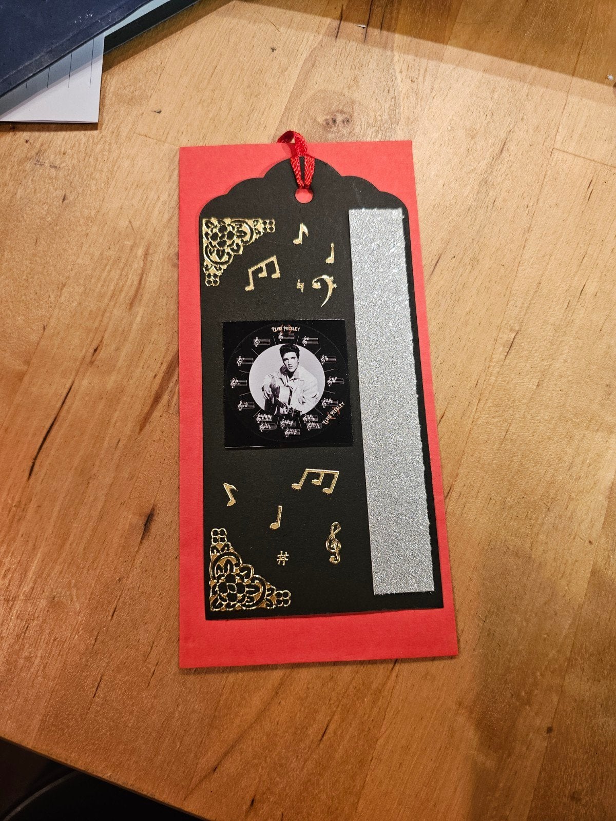 Unieke Elvis Presley kaart hanger - Handgemaakt cadeau, Ophalen of Verzenden, Nieuw, Gebruiksvoorwerp