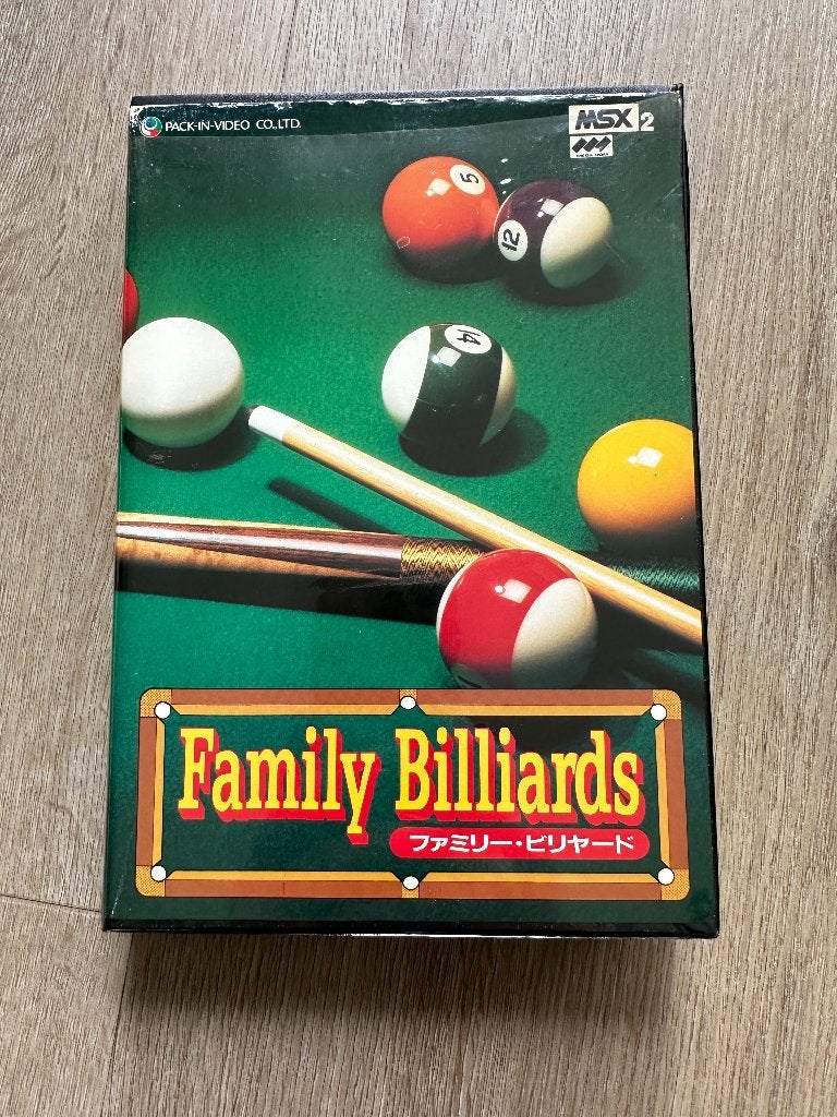 MSX2 game cartridge, Family Billiards van Pack-in-Video, Ophalen of Verzenden, MSX 2