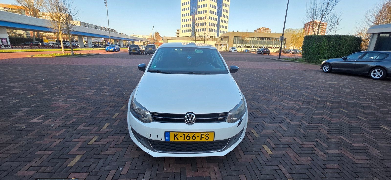 Volkswagen Polo 1.2 Wit - KLUSAUTO!, Voorwielaandrijving, 40 €/maand, Zwart, 1198 cc