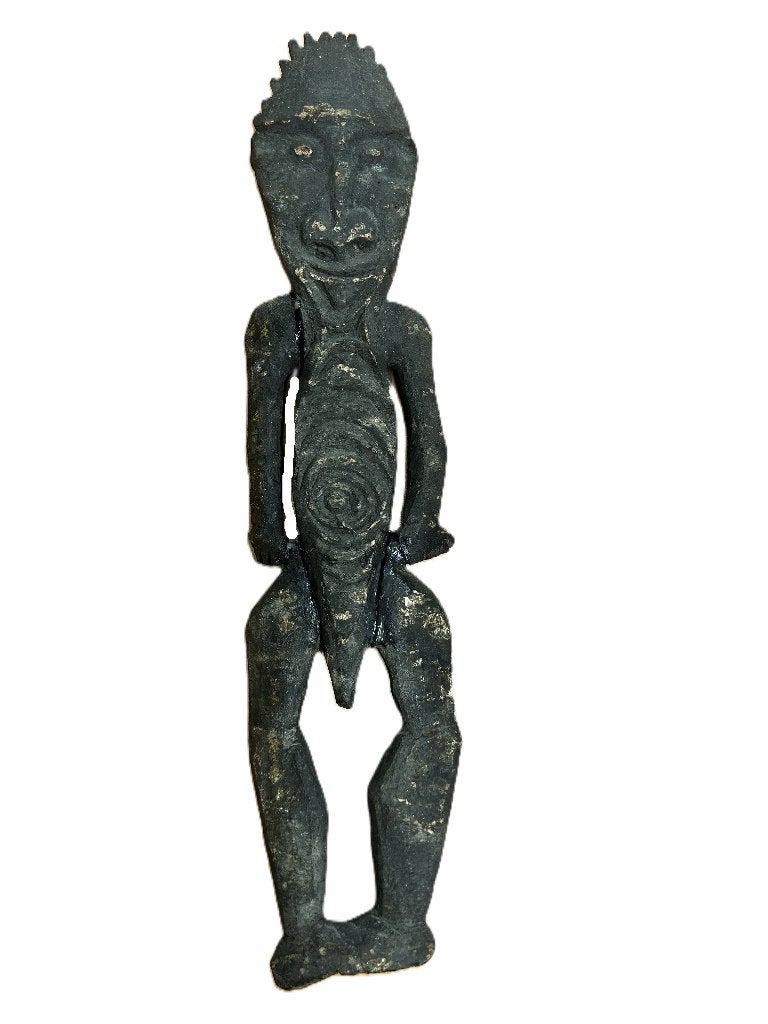Houten beeld man Sepik - opbrengst voor goed doel (Papua), Antiek en Kunst, Kunst | Beelden en Houtsnijwerken, Houtsnijwerk, Hout