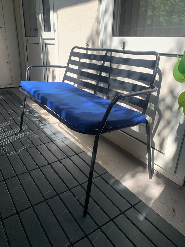 Tuinbankje metaal antraciet, Ophalen of Verzenden, Metaal