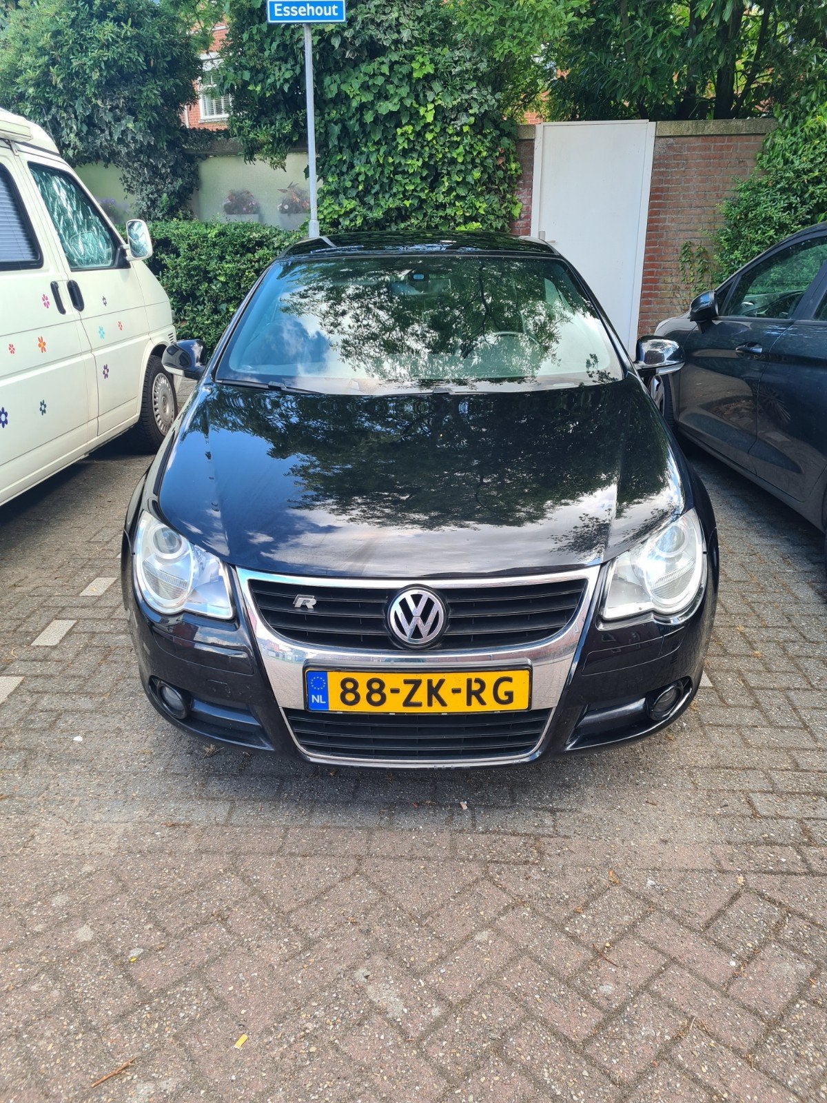 Volkswagen Eos 2.0 16V Tfsi 147KW DSG 2008 Zwart, 4 cilinders, 4 stoelen, USB, Zwart