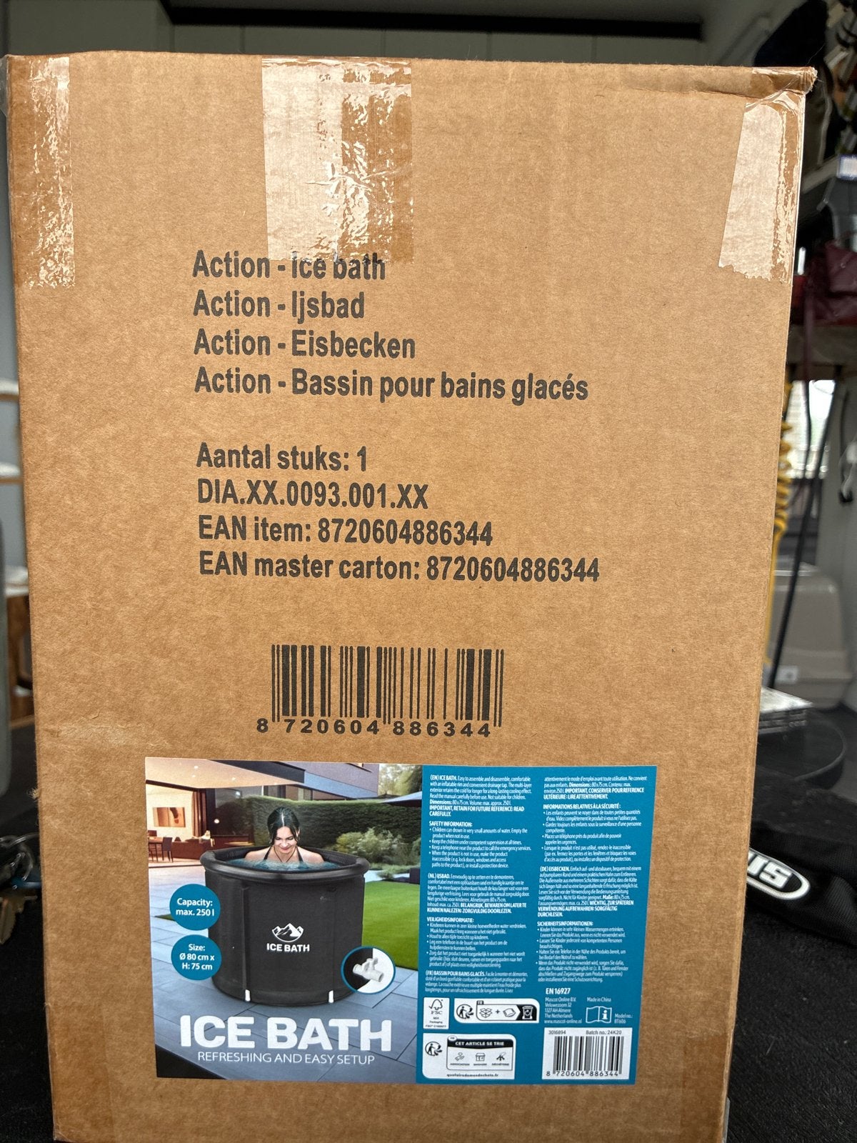 IJsbad nieuw in verpakking - Action Ice Bath, Tuin en Terras, Zwembaden, Minder dan 80 cm, Overige typen, Rond, Nieuw