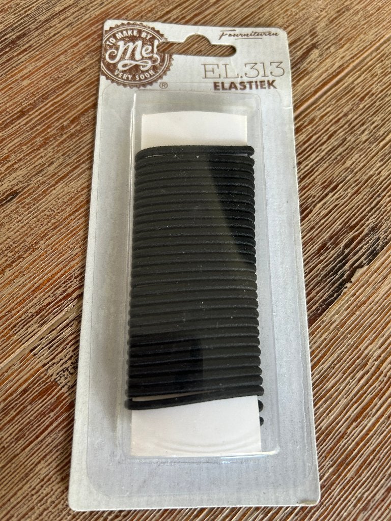 Zwarte haarelastiekjes - Nieuw in verpakking, Ophalen of Verzenden, Nieuw, Overige typen