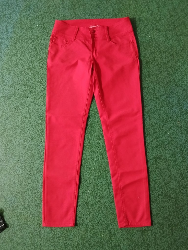 4) My Christy rode stretch broek maat 40, Maat 38/40 (M), Ophalen of Verzenden, Zo goed als nieuw, Lang