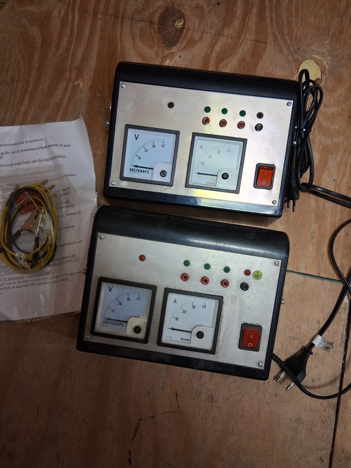 Test kast dynamo motoren  (2 stuks), Doe-het-zelf en Verbouw, Meetapparatuur, Ophalen of Verzenden, Gebruikt, Multimeter