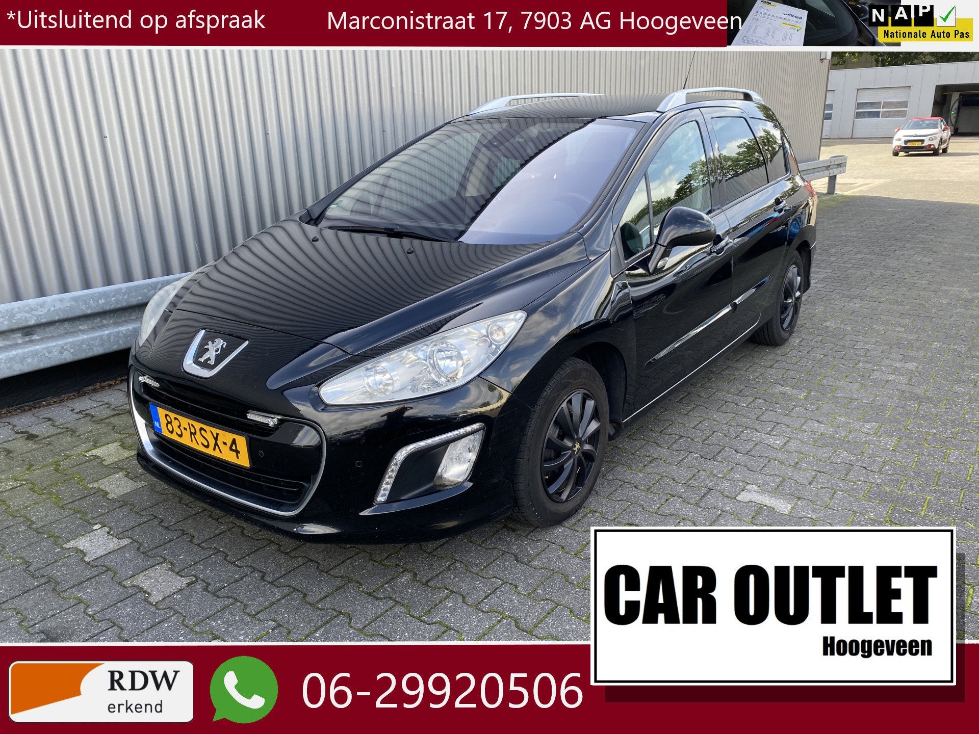 Peugeot 308 SW 1.6 VTi X-Line Clima, CC, Pano, Navi, PDC, Tr, Voorwielaandrijving, Euro 5, Stof, Gebruikt