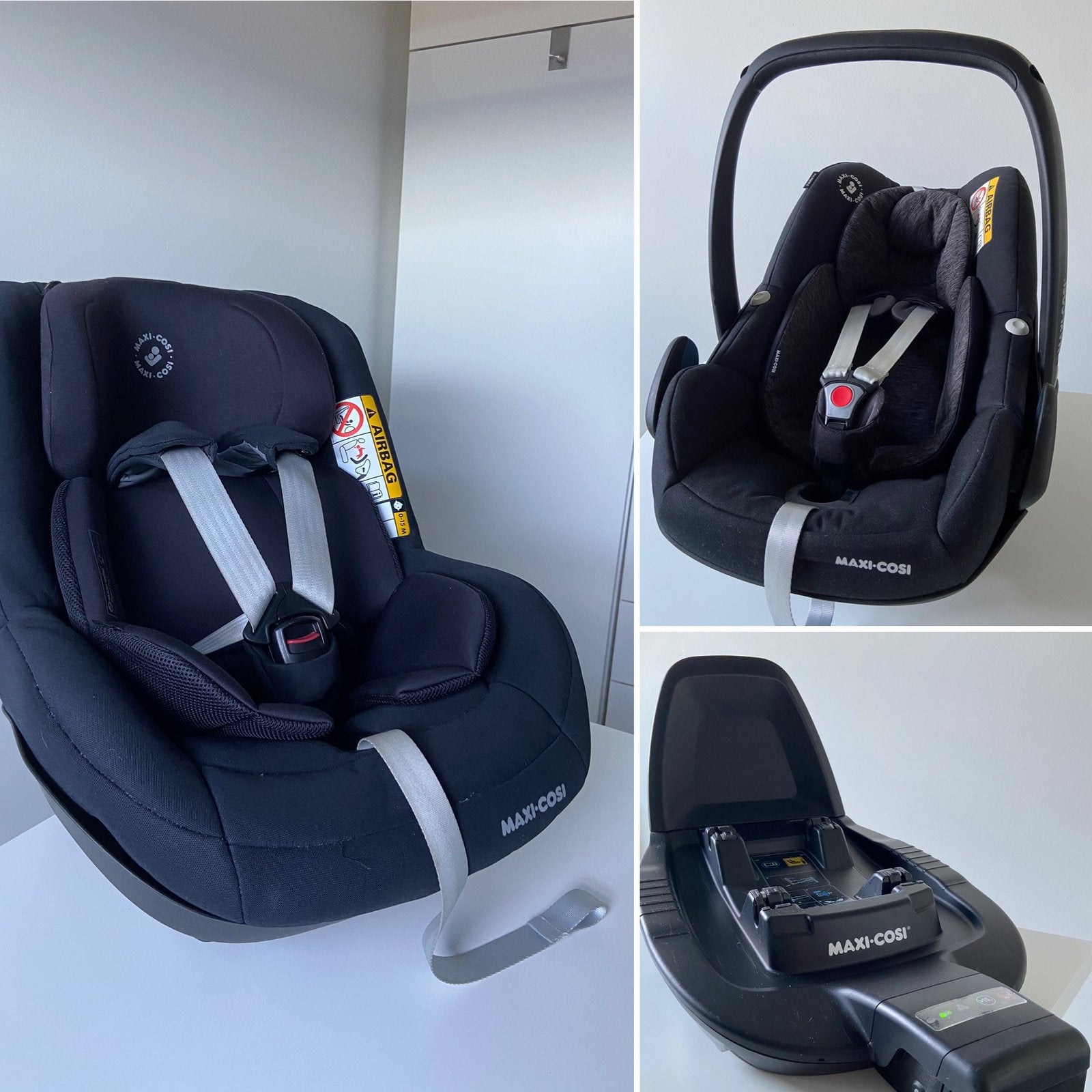 Maxi cosi Pebble Pro i-Size & Pearl Pro 2 i-Size & Isofix 3, Ophalen, 9 t/m 18 kg, Zo goed als nieuw, Isofix