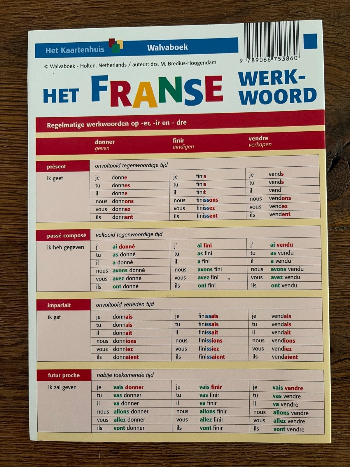 Het Franse Werkwoord - Walvaboek, Ophalen of Verzenden, Zo goed als nieuw, Non-fictie