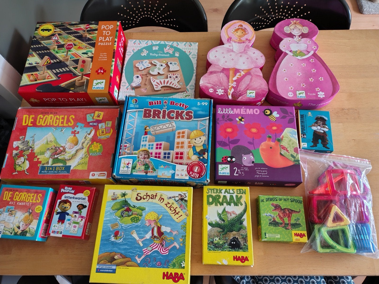 Haba Djeco Haba De Gorgels smartgames puzzels spellen, Ophalen, 10 tot 50 stukjes, Zo goed als nieuw