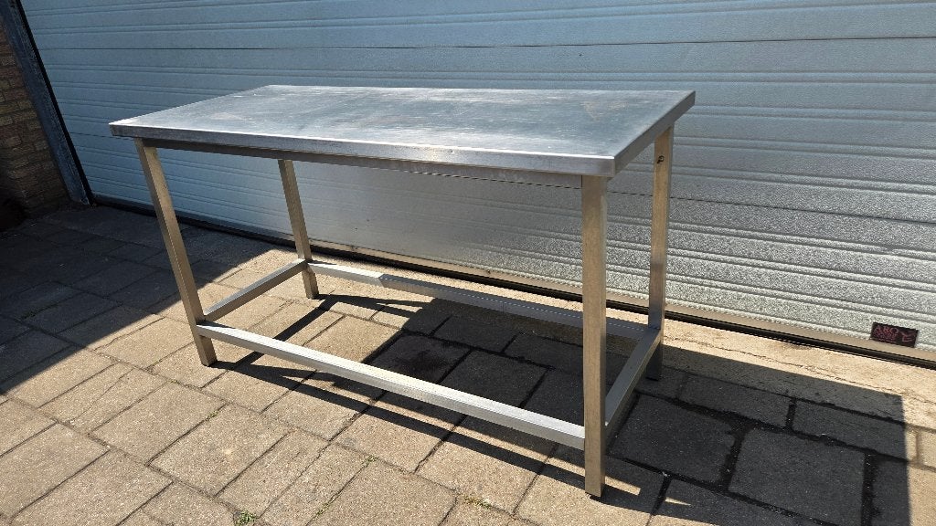 RVS Werktafel 160 x 66 x 89 cm, Ophalen, Gebruikt, 50 tot 100 cm, Minder dan 100 cm