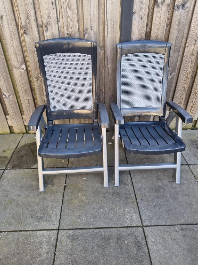 2 tuinstoelen, Ophalen, Gebruikt