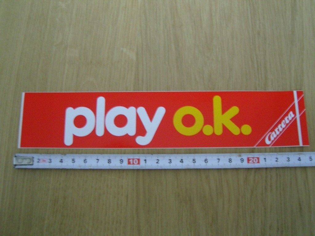 sticker CARRERA PLAY OK *, Ophalen of Verzenden, Zo goed als nieuw