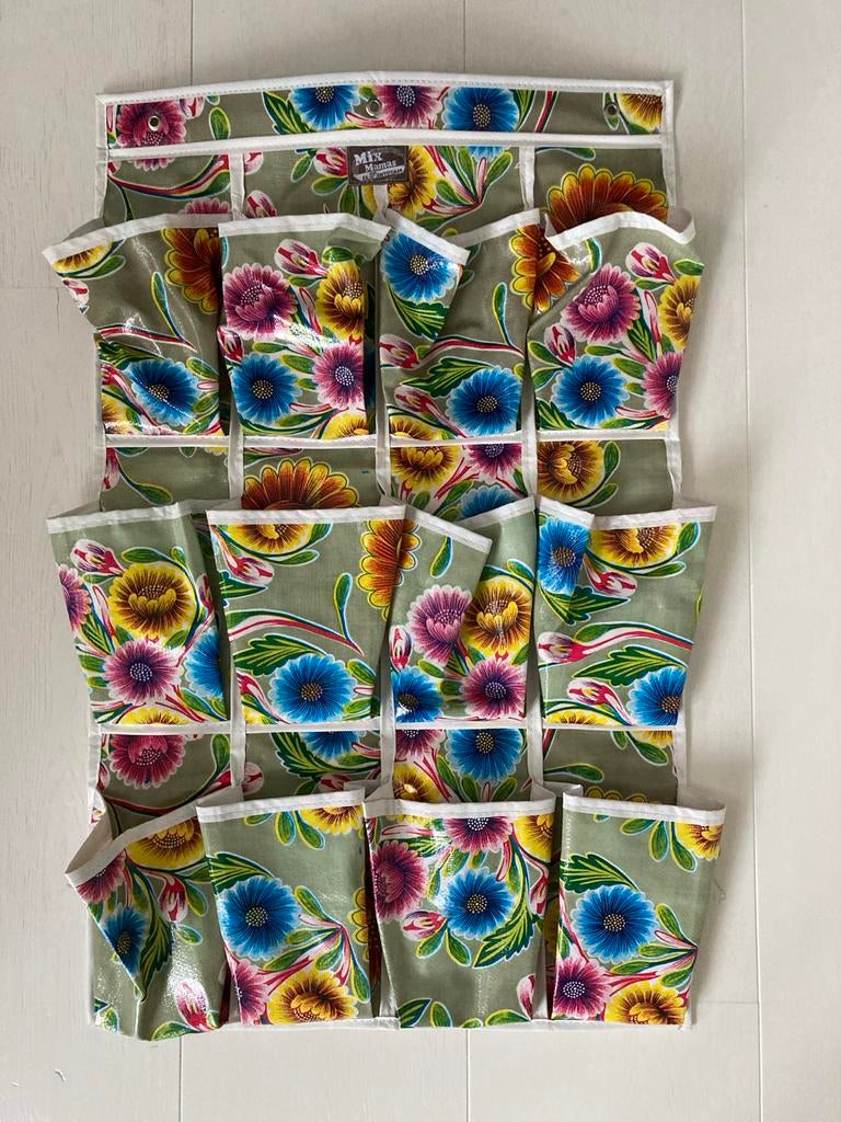 MixMamas organizer met bloemenprint, Gebruikt, Meerkleurig, Overige stijlen, Kunststof