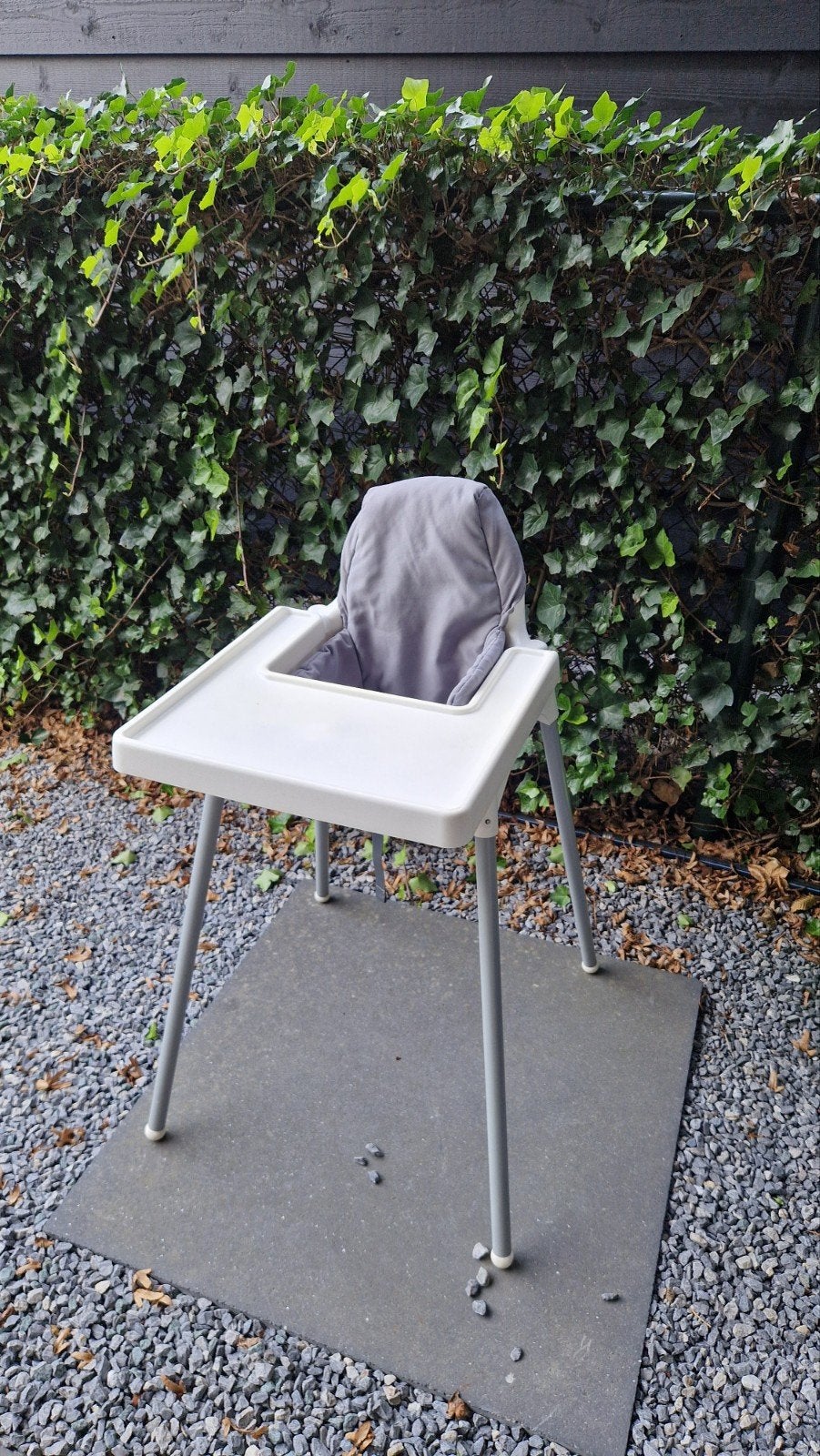 Ikea kinderstoel met kussen (gratis), Ophalen, Gebruikt, Overige typen, Afneembaar eetblad