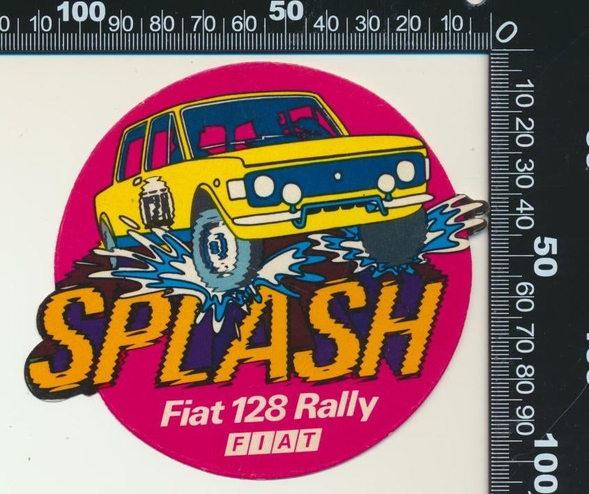 Sticker: Fiat - 128 Rally, Verzamelen, Ophalen of Verzenden, Zo goed als nieuw, Auto of Motor
